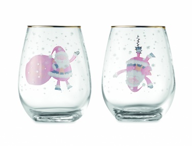 Logotrade promotional gift image of: Set of 2 Christmas glasses