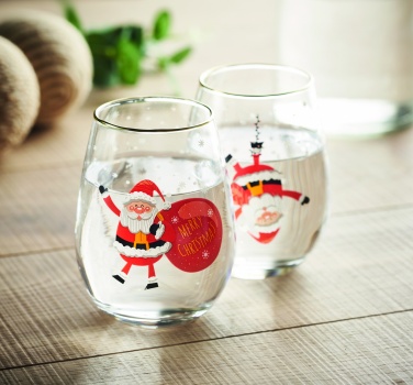 Logotrade advertising product image of: Set of 2 Christmas glasses