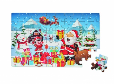 Logo trade corporate gifts picture of: Wooden Christmas puzzle