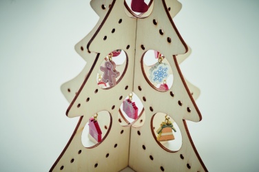 Logotrade promotional item image of: Wooden Xmas tree decoration