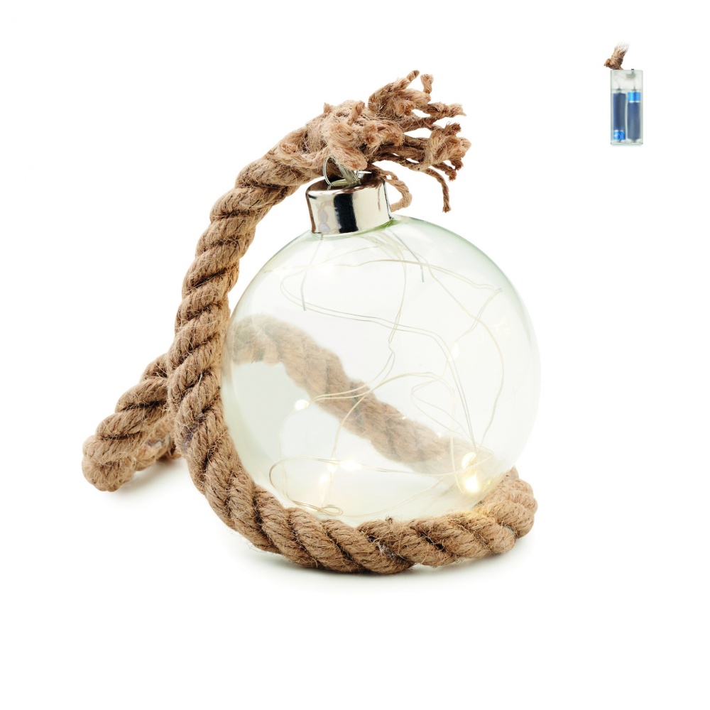 Logotrade promotional gift image of: Glass bauble LED light