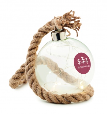 Logotrade promotional merchandise photo of: Glass bauble LED light