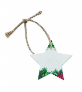 Logo trade corporate gift photo of: Seed paper Xmas ornament