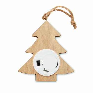 Logo trade promotional gifts image of: Wooden weed tree with lights