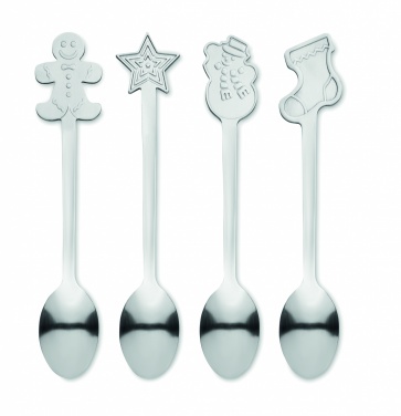 Logotrade promotional giveaways photo of: Set of 4 Christmas tea spoon
