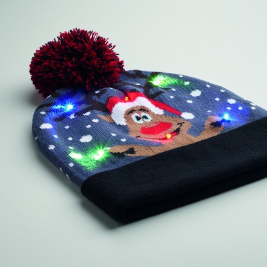 Logotrade corporate gift picture of: Christmas knitted beanie LED