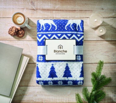 Logo trade promotional products image of: RPET fleece blanket 190 gr/m²