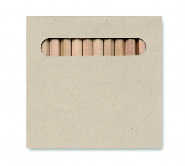 Logo trade advertising product photo of: 12 coloured pencils set