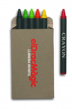 Logo trade promotional products picture of: Carton of 6 wax crayons