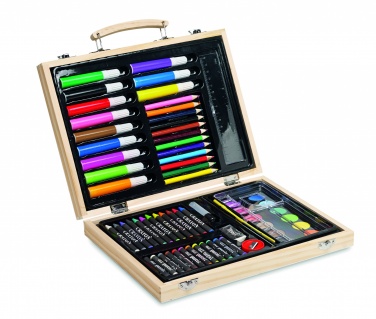 Logotrade corporate gift picture of: Artist's set in wooden box