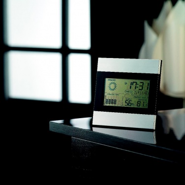 Logotrade promotional item picture of: Weather station and clock