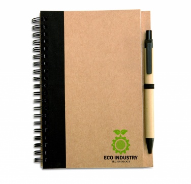 Logotrade business gifts photo of: B6 recycled notebook with pen