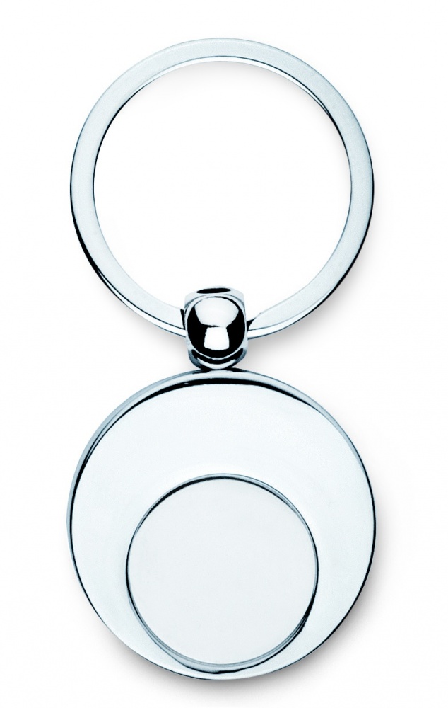 Logo trade promotional giveaway photo of: Metal key ring with token Tampere