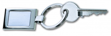 Logo trade promotional merchandise image of: Metal key ring Turku