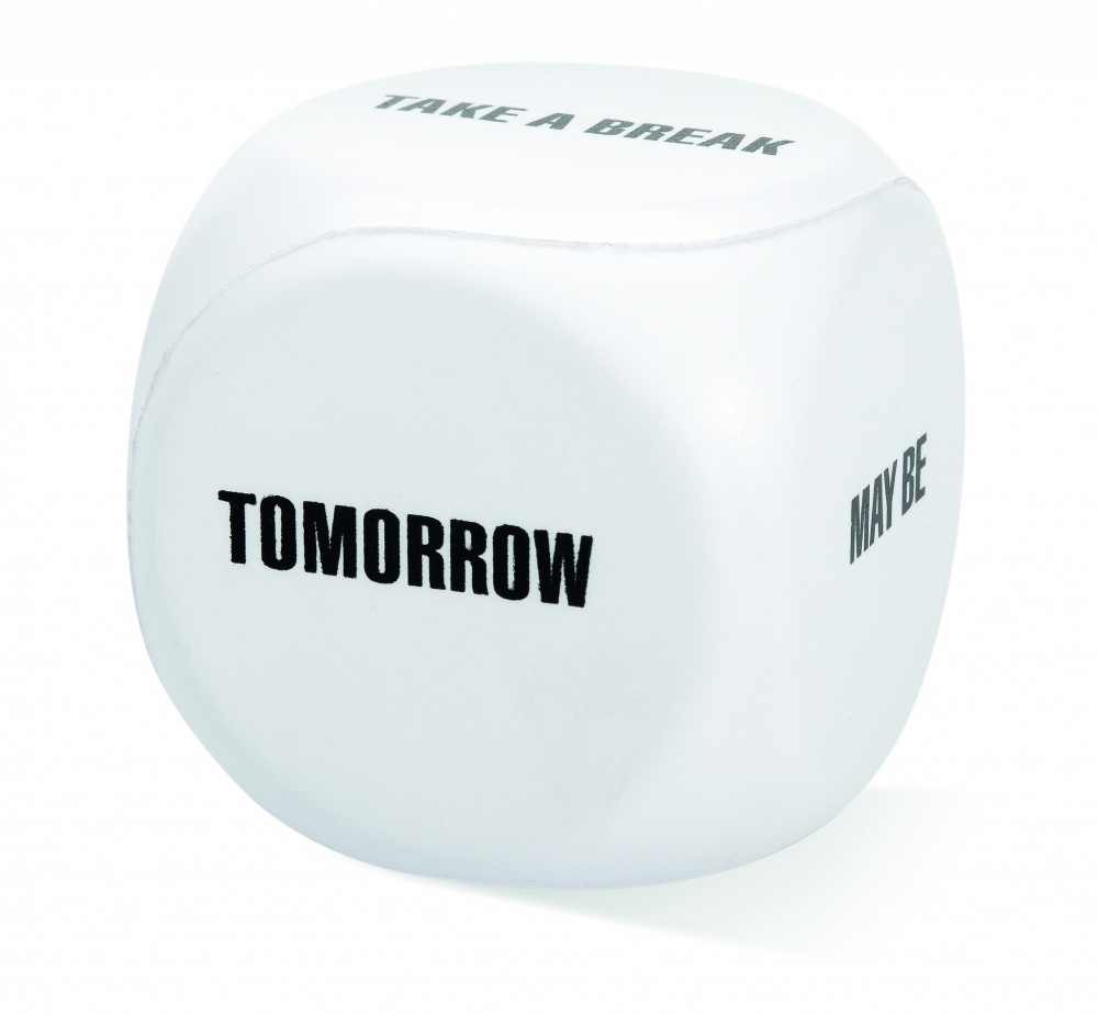 Logo trade promotional products image of: Anti-stress decision dice