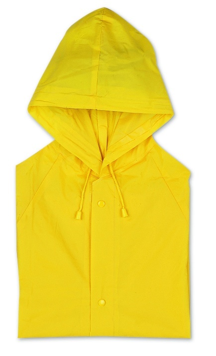 Logo trade promotional giveaway photo of: PVC raincoat with hood