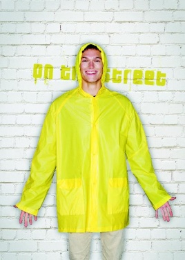 Logo trade promotional merchandise picture of: PVC raincoat with hood
