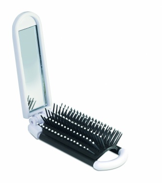 Logotrade promotional giveaway image of: Foldable hairbrush with mirror