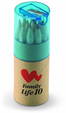 Logo trade promotional merchandise photo of: 12 coloured pencils