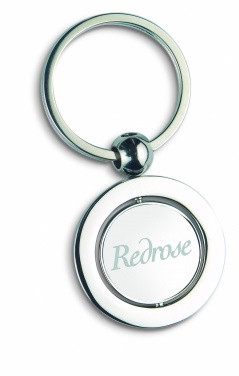 Logo trade advertising products image of: Globe metal key ring  WORLD