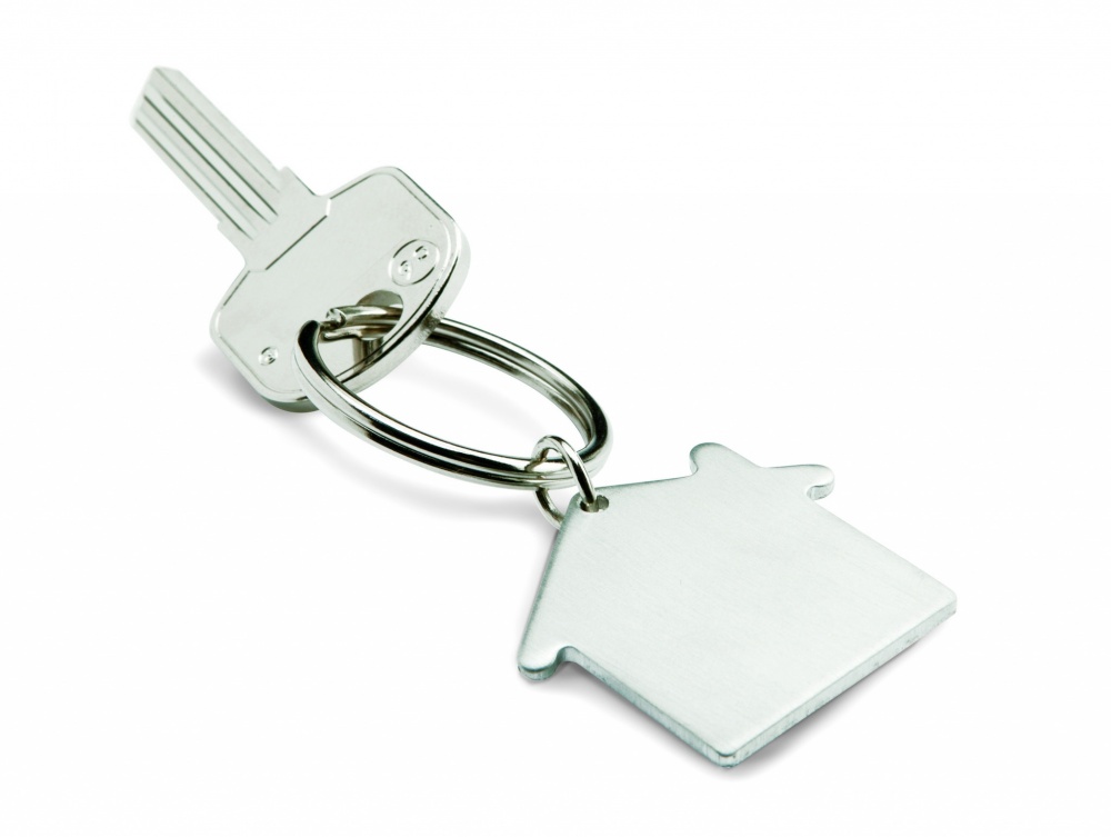 Logo trade promotional giveaways picture of: Metal key holder house Lahti