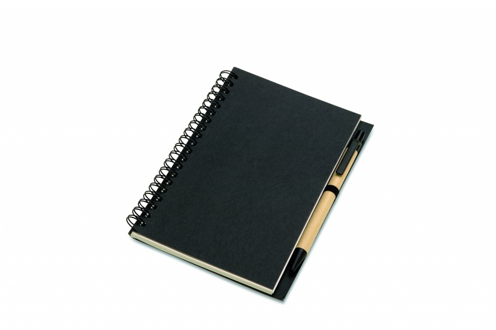 Logo trade promotional products picture of: B6 Recycled notebook with pen