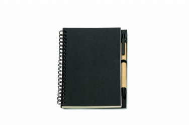 Logotrade promotional merchandise picture of: B6 Recycled notebook with pen