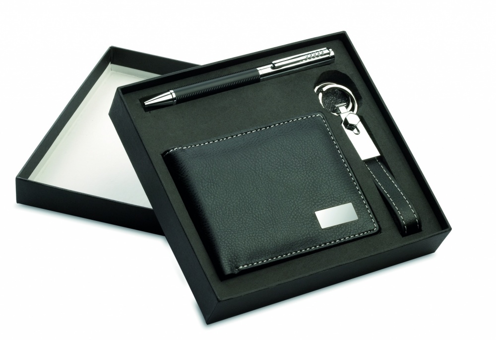Logotrade corporate gift picture of: Ball pen key ring and wallet Lappeenranta