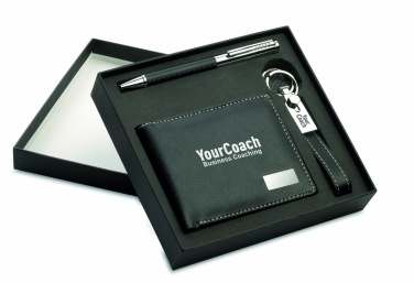 Logo trade promotional merchandise image of: Ball pen key ring and wallet Lappeenranta