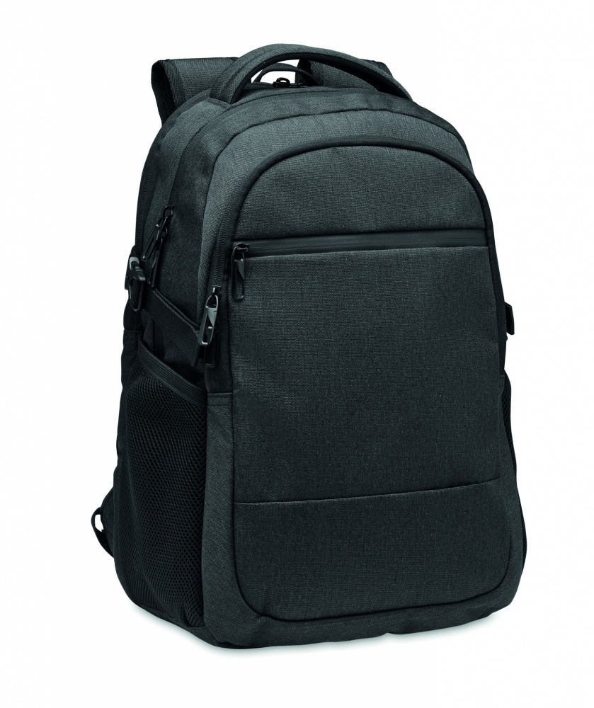 Logo trade business gift photo of: 600D RPET laptop backpack