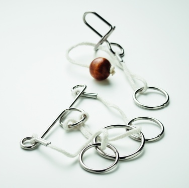 Logo trade advertising product photo of: Set of 2 metal brain teasers