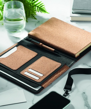 Logo trade corporate gifts picture of: A5 portfolio in cork
