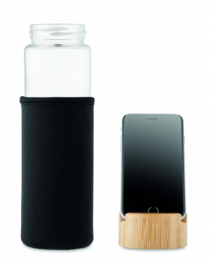 Logotrade promotional merchandise photo of: Glass bottle bamboo lid 600ml