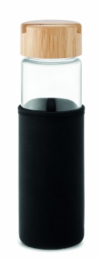 Logotrade promotional merchandise picture of: Glass bottle bamboo lid 600ml