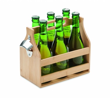 Logotrade corporate gifts photo of: 6 beer crate in bamboo