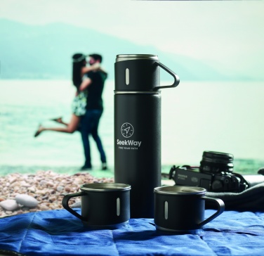 Logotrade promotional product image of: Double wall bottle and cup set