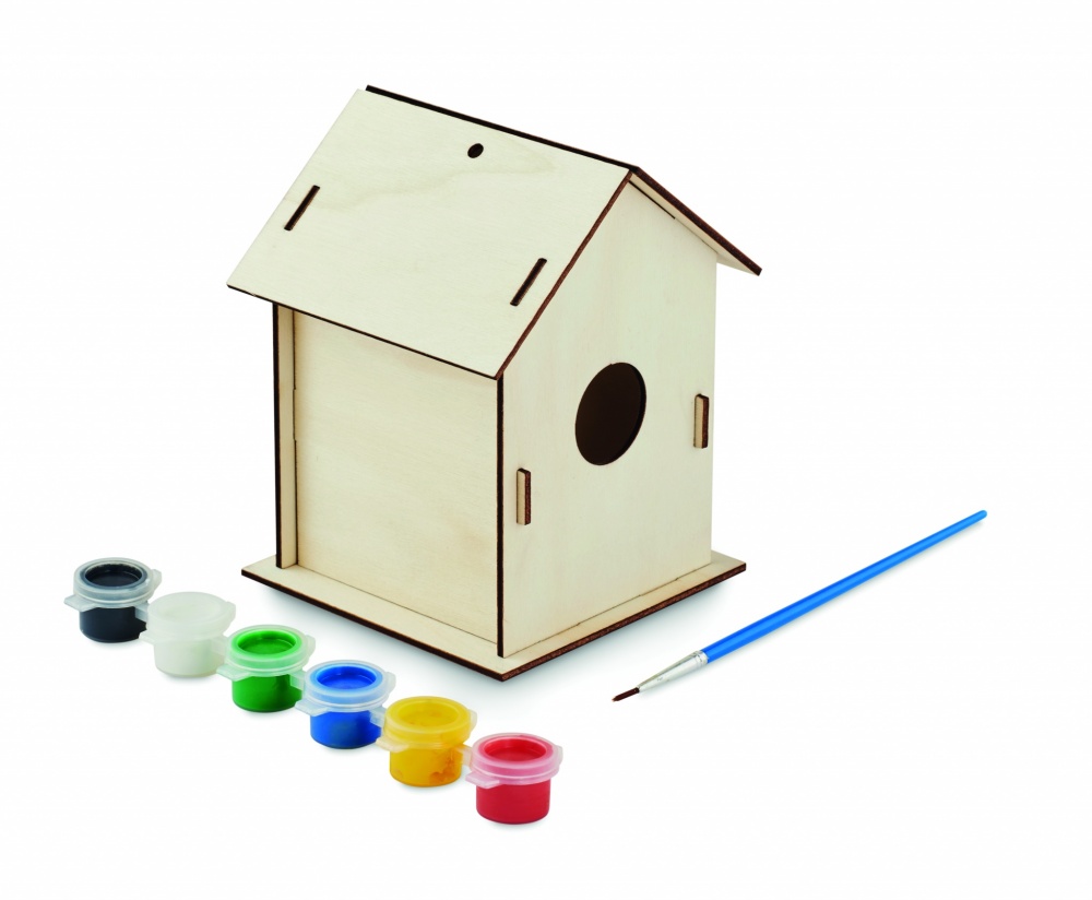 Logo trade promotional items image of: DIY wooden bird house kit