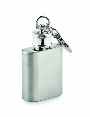 Logo trade corporate gifts image of: Hipflask key ring Joensuu