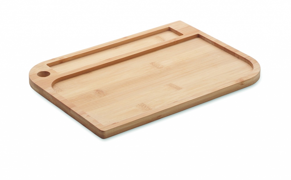 Logo trade promotional items image of: Meal plate in bamboo