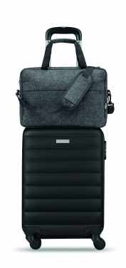 Logo trade business gifts image of: 15 inch RPET felt laptop bag