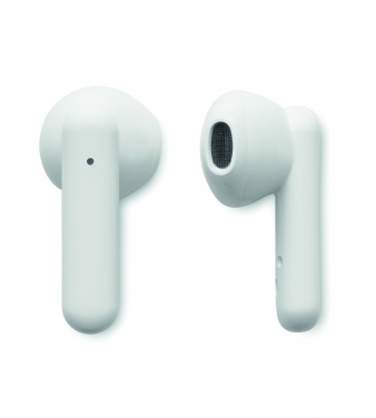 Logo trade promotional gift photo of: TWS earbuds with solar charger