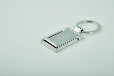 Logo trade promotional merchandise picture of: Metal key ring phone stand Seinajoki