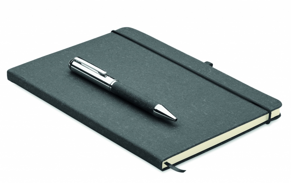 Logotrade promotional product image of: Recycled leather notebook set
