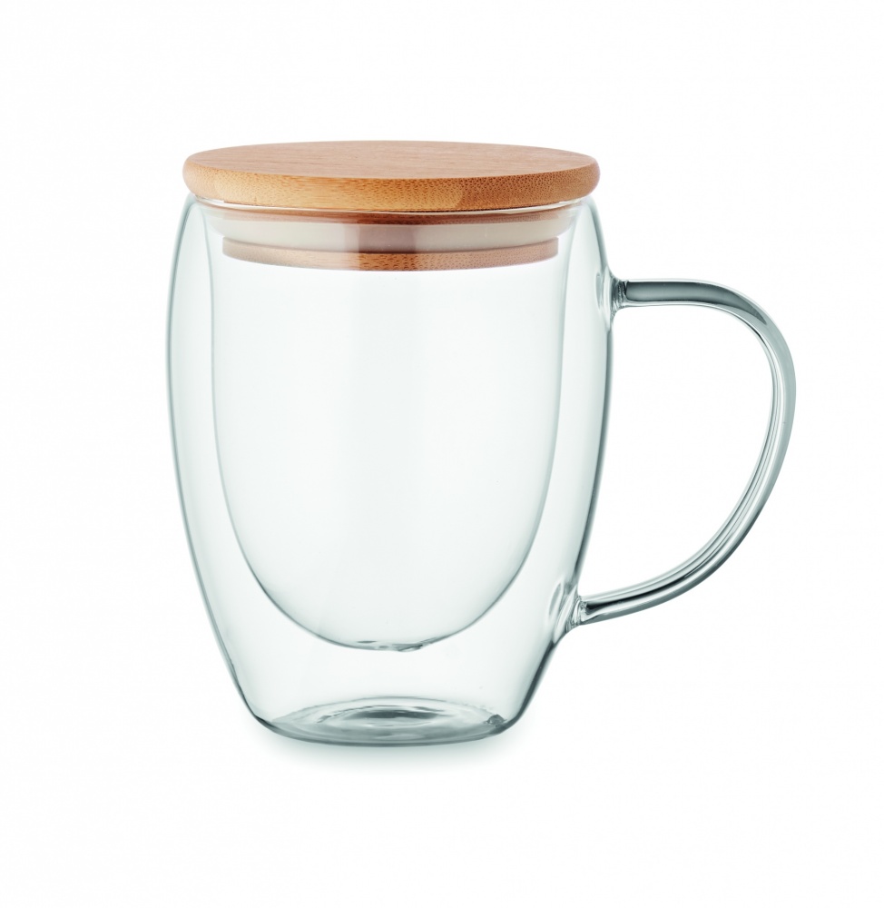 Logo trade promotional gifts picture of: Double wall borosilicate mug