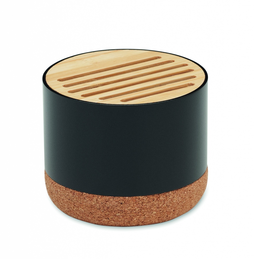 Logo trade promotional giveaways picture of: Cork and aluminium speaker