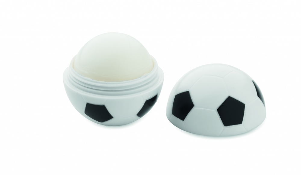Logotrade promotional giveaway image of: Lip balm in football shape