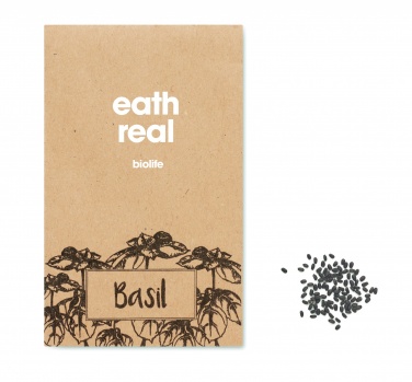 Logo trade advertising product photo of: Basil seeds in craft envelope