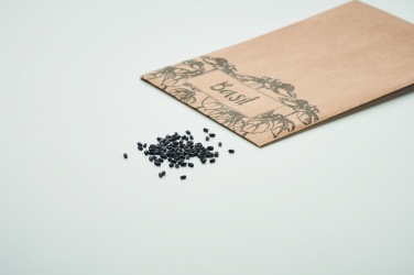 Logo trade promotional product photo of: Basil seeds in craft envelope
