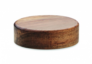 Logotrade promotional merchandise photo of: Wireless charger in acacia 15W