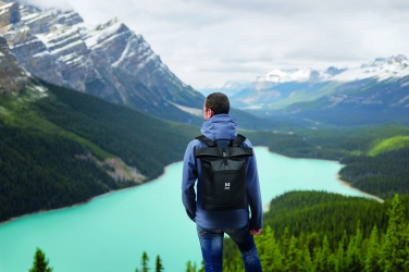 Logotrade advertising products photo of: Laptop PU Rolltop backpack